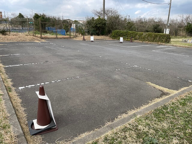 日川浜オートキャンプ場の第2駐車場