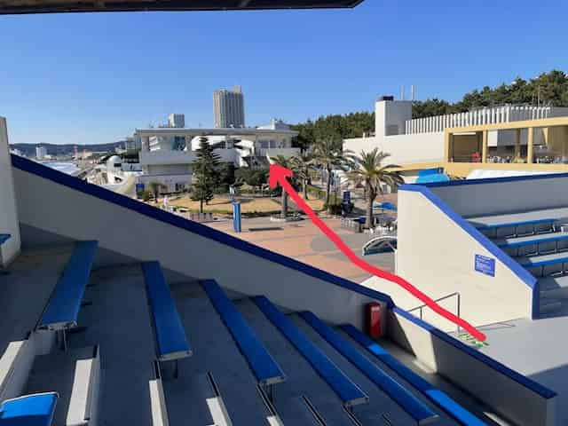 オーシャンスタジアムへの移動ルート