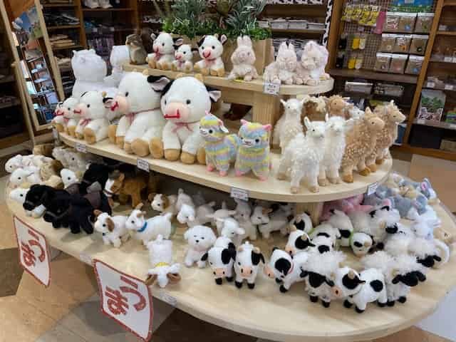 お土産コーナー動物のぬいぐるみ2