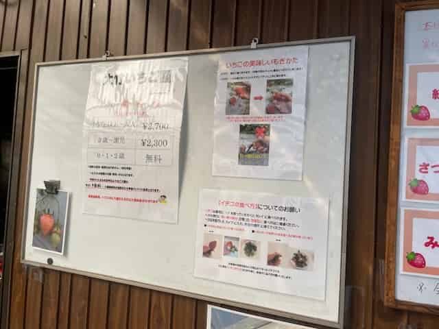 いちごの取り方