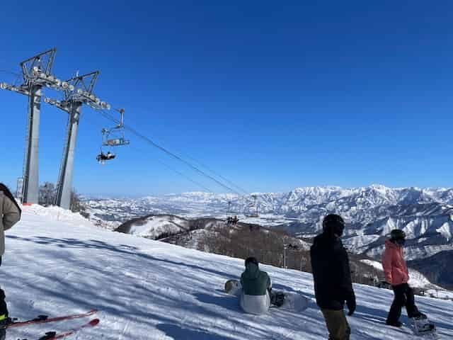 中級者コースからの眺め