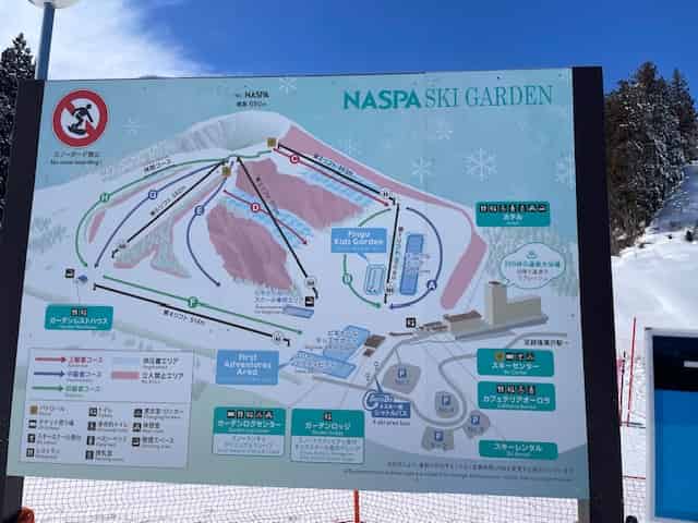 ナスパスキーガーデンのコースマップ