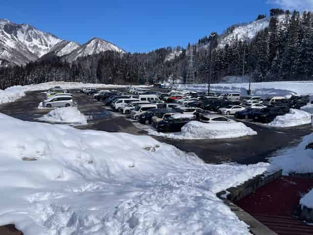 ナスパスキーガーデンの駐車場