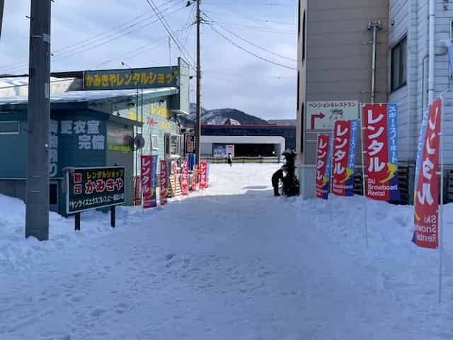 石打丸山スキー場のレンタル旗