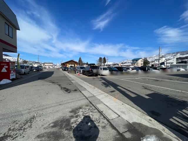 石打丸山スキー場の駐車場