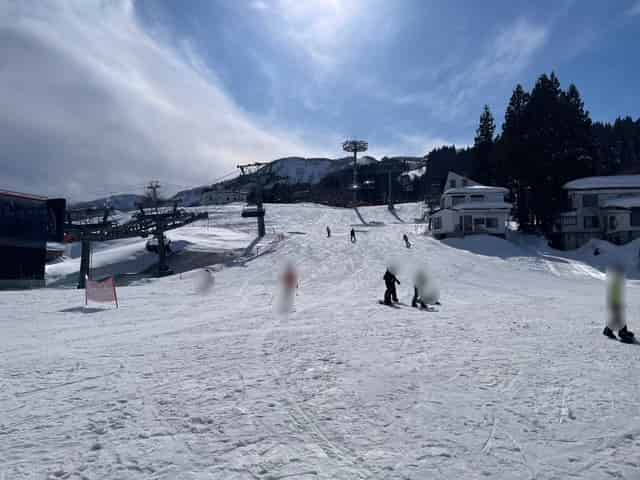 石打丸山スキー場のゲレンデ